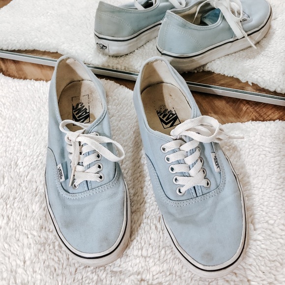 vans authentic baby blue